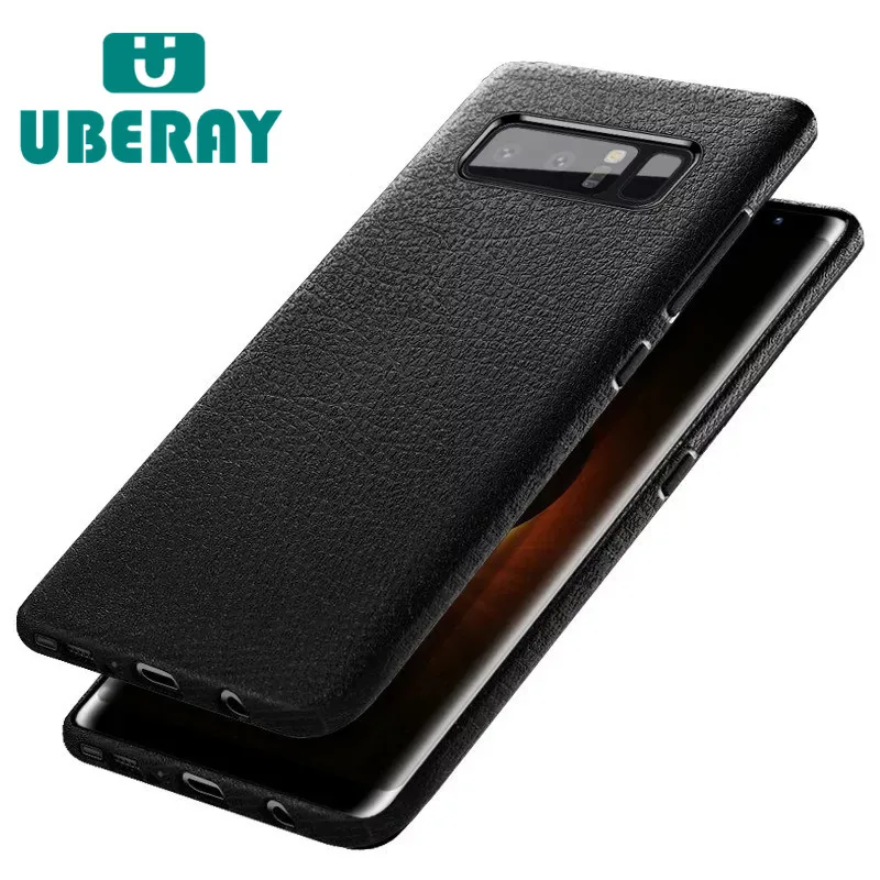 

Luxury Leather case For Samsung Galaxy S9 Case S8 Cover Soft silicon Fashion for man back cover for Samsung Galaxy Note8 Capa