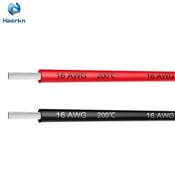 

16 Gauge 1.31mm2 Silicone Wire Hook Up wire Cable 6 Meter [3m Black And 3m Red] Soft and Flexible High temperature resistance