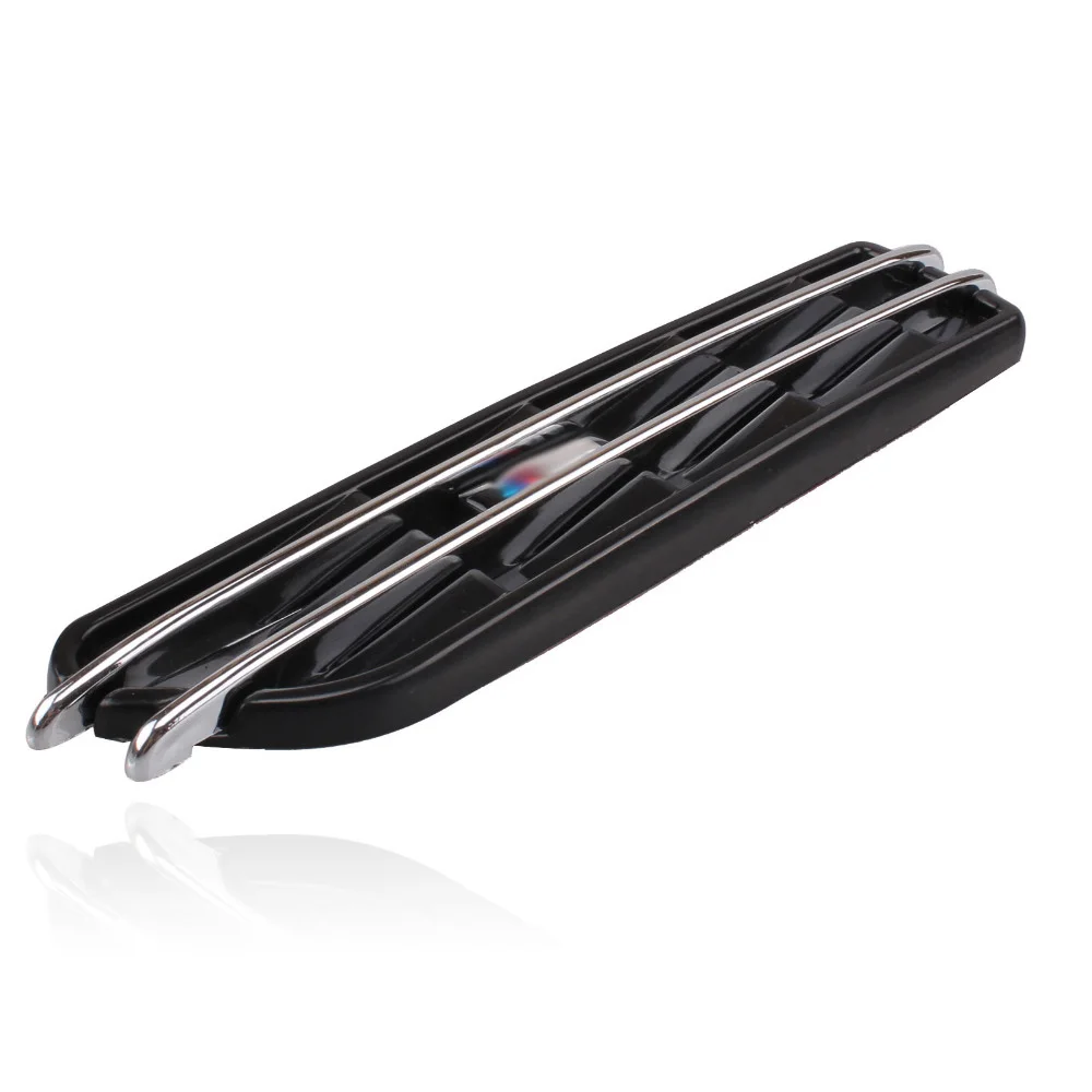 Автомобиль сторона Vent Fender вентиляционные решетки самоклеящиеся поток воздуха снаружи для BMW M E46 E90 3 серии аксессуары Черные Декоративные