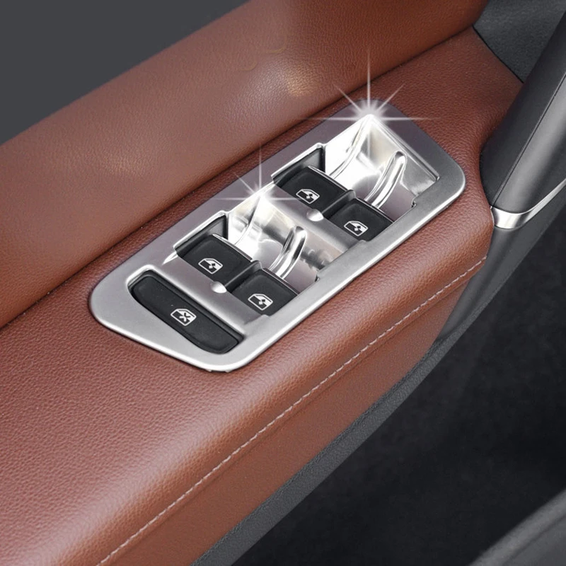 Matte ABS Interior Door Window Lift Regulator Cover Trim for Honda Accord 2018