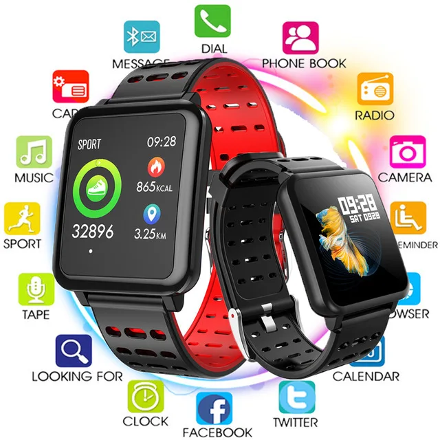Timethinker T2 Смарт-часы Для мужчин браслет Reloj Депортиво Q8 Relogio крови Давление монитор