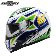 NENKI Motorcycle Helmet Road Moto Full Face Helmet Street Bike Racing Motorbike Riding Helmet with Dual Visor Sun Shield Lens