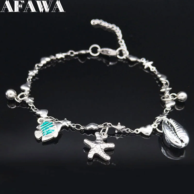 

Boho Peace Sign Silver Color Stainless Steel Anklets Foot Bracelet Women Heart Foot Chain Beach Jewelry plata para mujer A612256