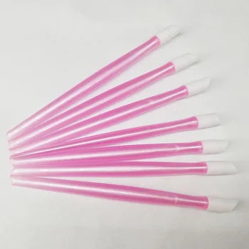 

2019 New 10pcs/lot 10mm Soft Nail Cuticle Pusher Plastic Rubber Pink Available High Quality Nail Tools Wholesale