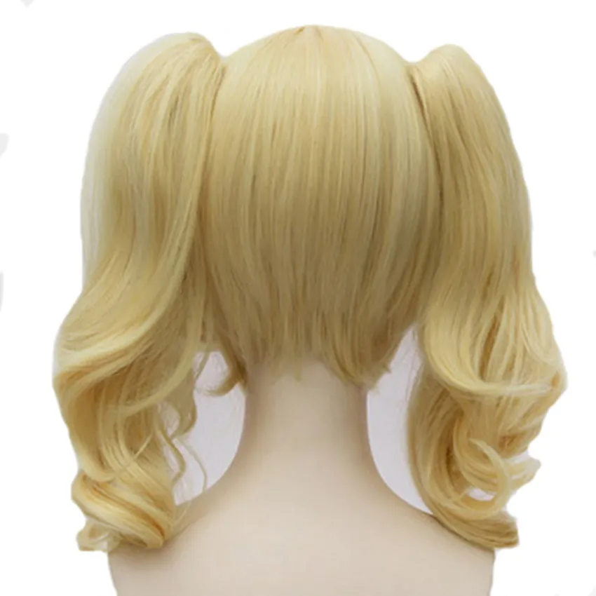 Feiin Cosplay Harley pelucas sintéticas ondulado pelo rubio envío gratis Feiin Cosplay Harley pelucas sintéticas ondulado pelo rubio envío gratis