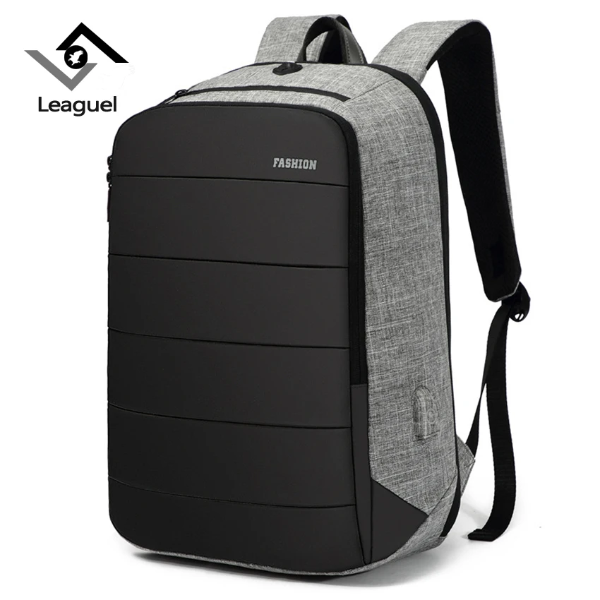 

Leaguel New Backpack men USB Charging luxury Large Capacity 15.6-inch laptop Backpack Travel Bag Suitable teenager School bag