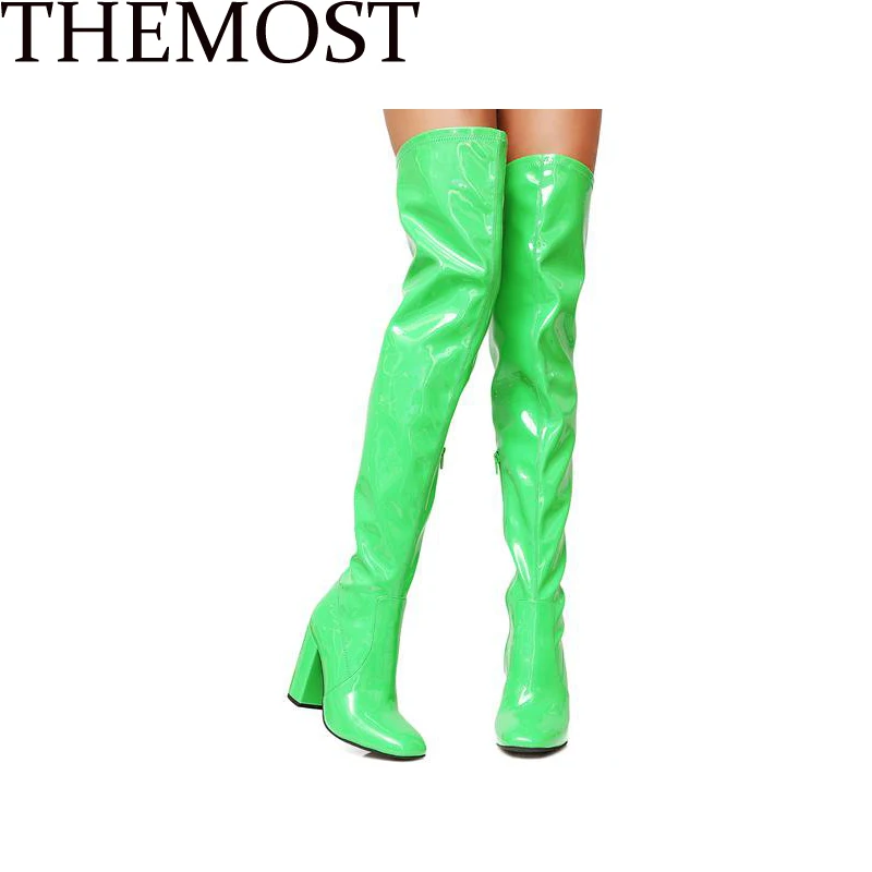 fancy dress knee high boots