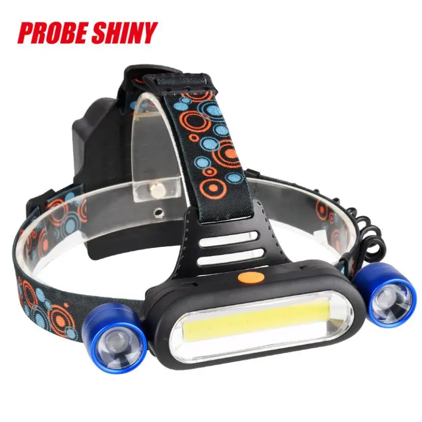 Best 15000LM 2x XM-L T6 LED +COB Flashlight Rechargeable Without 18650 Headlamp Head Light Torch Set For Bike Accessories Outdoor P17 1
