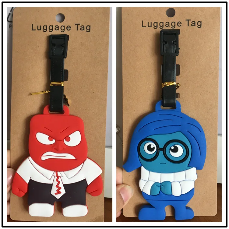 

Big battle mind agent team Inside Out luggage tag passes the luggage check card