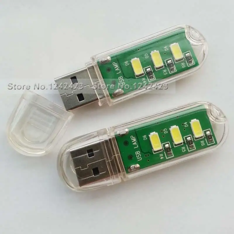 1 шт. Портативный USB свет 5 в 3 светодиодный s мини Ночной светильник Новинка usb Освещение usb-лампа для кемпинга светодиодный светильник