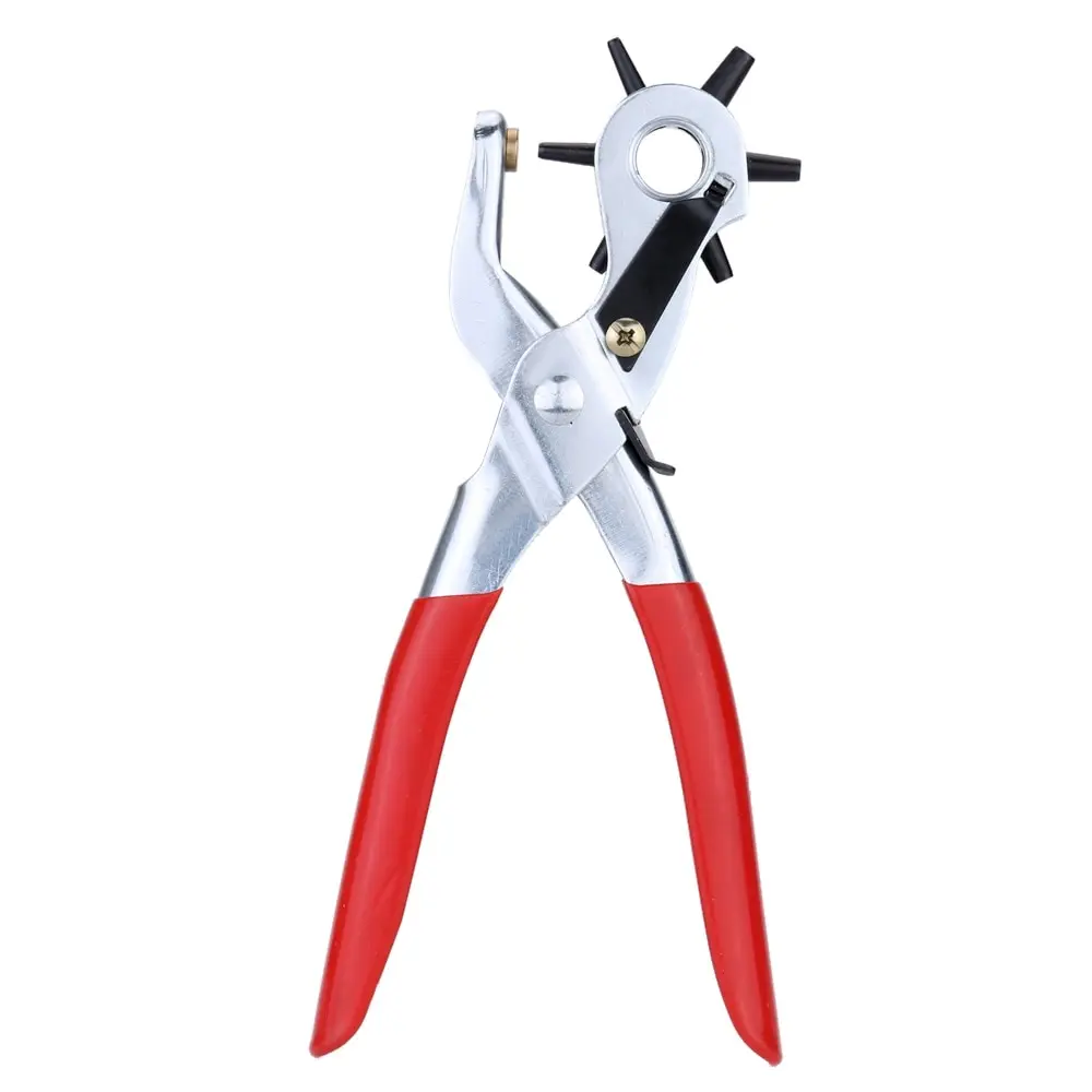 

Hole Punching Machine 9'' Punch Plier Round Hole Perforator Tool Make Hole Puncher for Watchband Cards Leather Belt