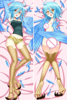 

Anime pillowcase Monster Musume no Iru Nichijou characters sexy girl Papi otaku Dakimakura pillow cover hugging body pillowcase