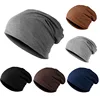 Classical Men's Autumn Winter Hats Solid Color Beanies Hip-pop Slouth Hats Skullies Female Male Hats Gorro Crochet ► Photo 2/6