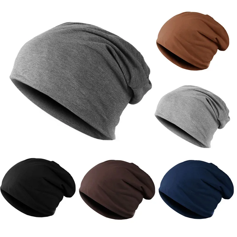 

Classical Men's Autumn Winter Hats Solid Color Beanies Hip-pop Slouth Hats Skullies Female Male Hats Gorro Crochet