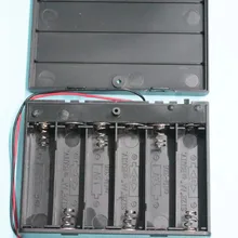 10 шт 6 АА держатель батареи с крышкой/переключателем/провода держатель батареи 9 V