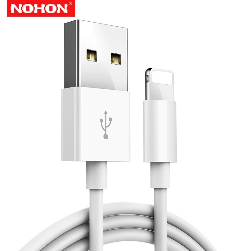 Сетевое зарядное устройство NOHON с USB портом и кабелем для быстрой зарядки 1 А