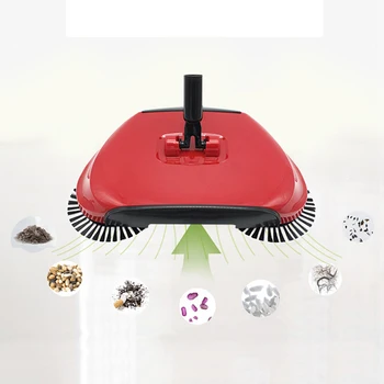 

Household Accessories Vacuum Cleaner Plastic Sweeping Machine Push Type Broom Dustpan Handle Hand Multi-functional Push Sweeper