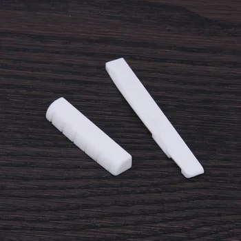 

100% Brand New Buffalo Bone Guitar Bridge Nut Saddle for 6 String Classical Guitar White