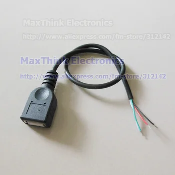 

USB female socket data adapter plug jcak Cable ,4Pin Cable ,Soldering ,DIY ,30pcs , Free shipping
