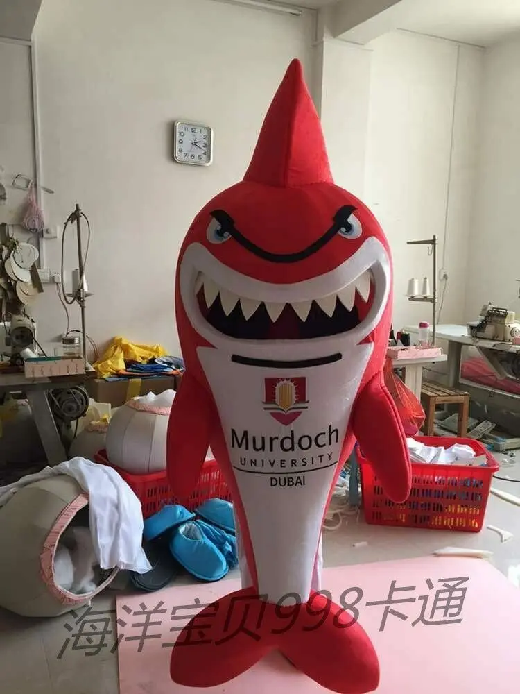 

Red Shark Mascot Costume Cosplay Party Game Dress Outfits Clothing Advertising Carnival Halloween Xmas Easter Festival Adults