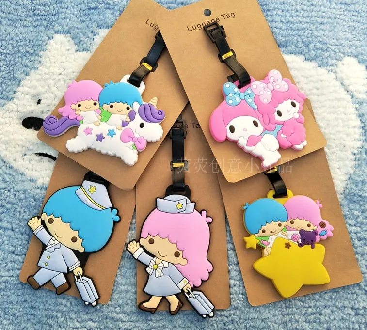

1pcs binary star baby unicorn Pendant Travel Name Tag Novelty toys