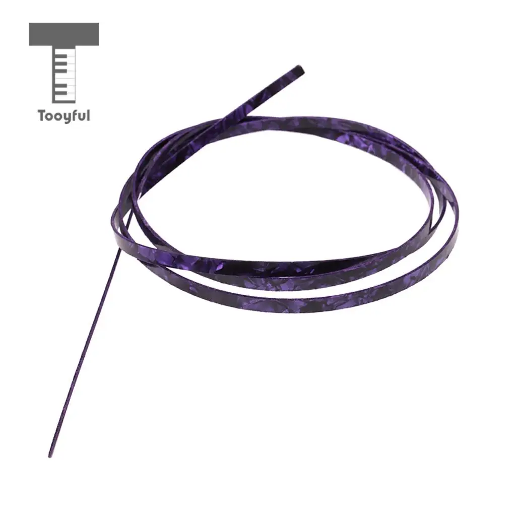 Tooyful Purple Celluloid Guitar Binding Purfling Strip for Luthiers 1620x6x1.5mm