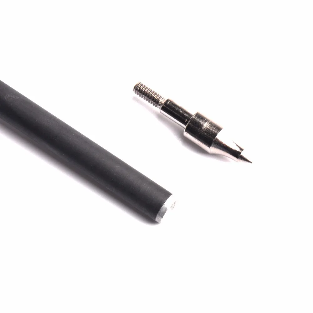 Günstig 17 20 zoll Carbon Armbrust Pfeil 8,8mm 2 Rot 1 Weiß Feder Halfmoon Form Nocke für Bogenschießen Jagd Schießen