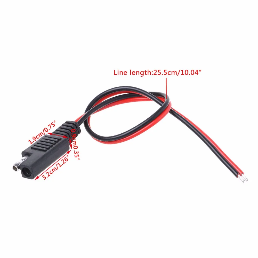 OOTDTY SAE DIY Кабель 18AWG DC мощность Автомобильный разъем удлинитель Кабель 12 В 10A-831F