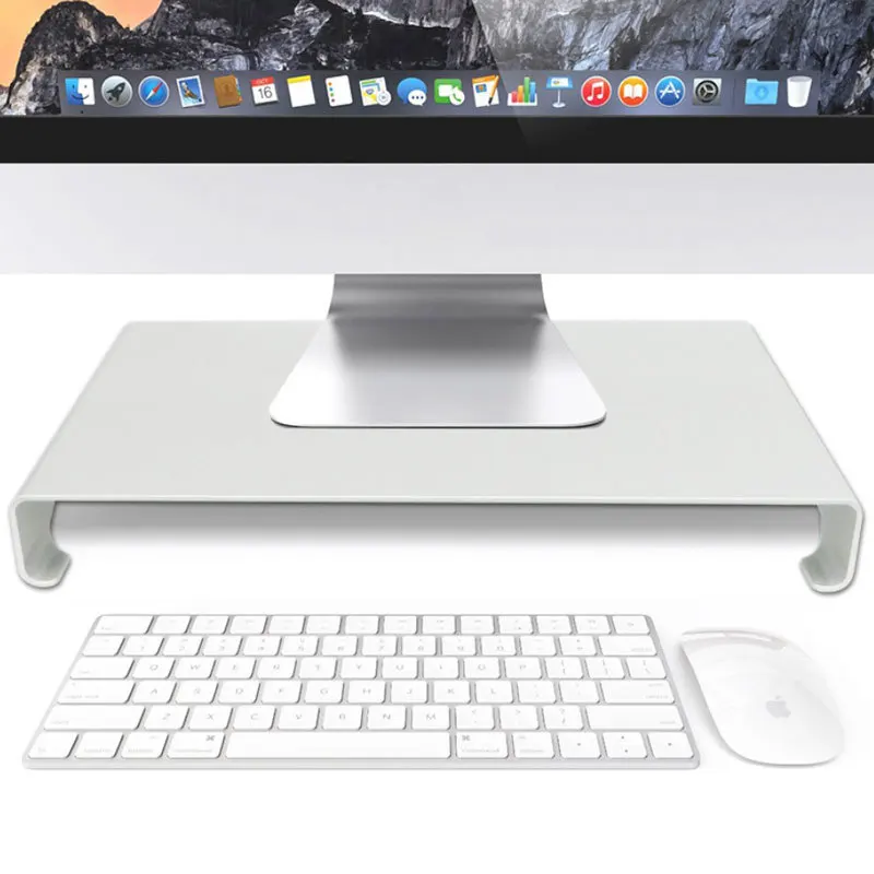 EASYA Multifunctional Desktop Laptop Stand Aluminum Alloy Monitor Holder Cooling Stand Housing Saving Space for iMac MacBook EASYA Multifunctional Desktop Laptop Stand Aluminum Alloy Monitor Holder Cooling Stand Housing Saving Space for iMac MacBook
