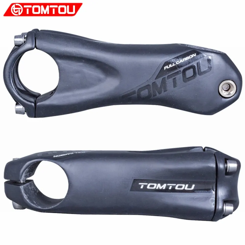 

TOMTOU Black Matte Full UD Carbon Bicycle Stem Bike Parts Length 80/90/100/110/120mm Handlebar Diameter 31.8mm Fork Clamp 28.6mm