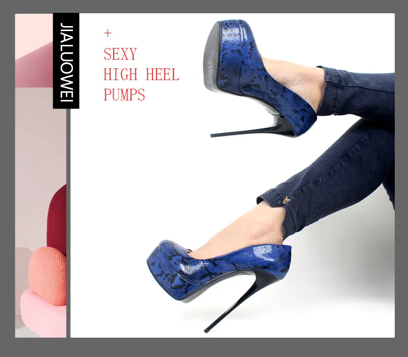 Женская обувь для вечеринок; туфли-лодочки на платформе и высоком каблуке с круглым носком; туфли-лодочки на высоком каблуке; большие размеры 43, 44,45, 46