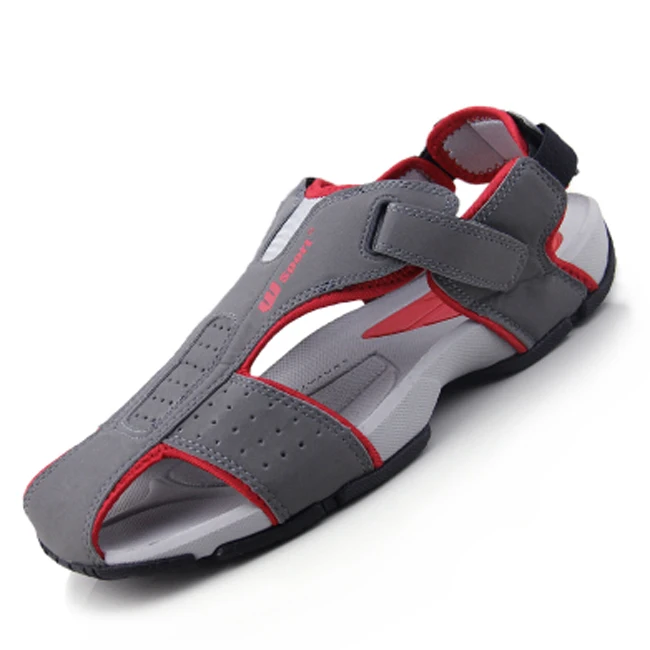 MIUBU Summer Sandals Men Closed Toe Fashion Beach Men Sandals Flexional Suede Leather Shoes Beach Shoes Big Size MIUBU Summer Sandals Men Closed Toe Fashion Beach Men Sandals Flexional Suede Leather Shoes Beach Shoes Big Size