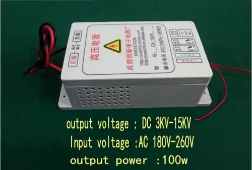

NEW 1PC DC 3kv ~ 15kv high-voltage electrostatic generator air purifier power 100w