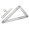 JIGONG Multi-function Adjustable Four-Sided Folding Measuring Tool Multi-Angle Template Scale Ruler 4