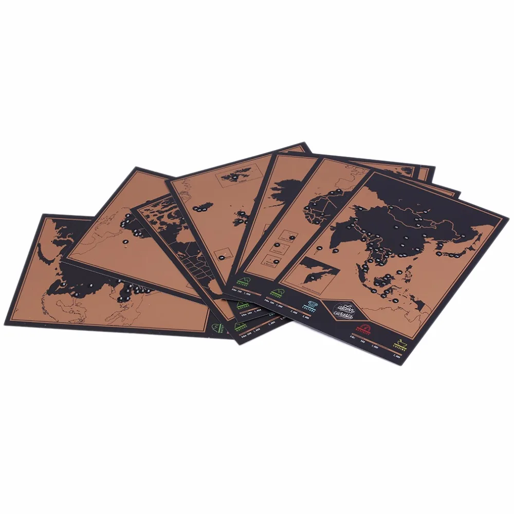 

Special Travellers Adventurous Bucket List Scratchable World Map Travel Book with Map Lists Over 300 Experiences Outdoor tools