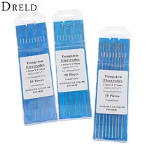 DRELD 10 шт./лот WL15 вольфрамовый электрод Профессиональный Tig стержень 1,0 1,6 2,4 мм 1.5% Lanthanated для Tig сварочный аппарат 175 мм