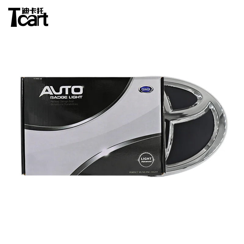 

Tcart 4D Light LED Badge Emblem Logo Light for Toyota RAV4 Corolla Yaris Camry Reiz Before avensis Highlander LED Emblem Lamps