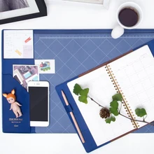 Милый Южная Корея A4 большой из искусственной кожи офисный школьный стол Pad подарочные канцелярские принадлежности, хороший ученический стол Organiz