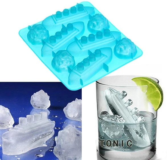 

Cake Decorating Hollywood movies Titanic silicone mould pastry design iceberg mousse chocolate jelly silicone mold free shipping