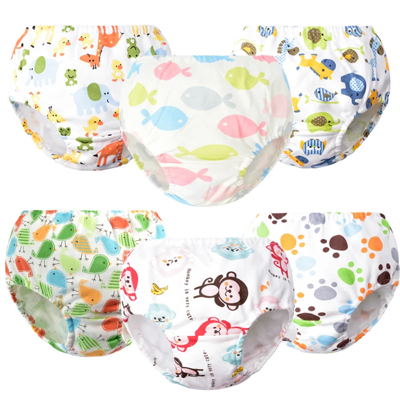 6Pcs/Lot Newborn Baby Underwear Comfortable Pant Boy Girl Underpants