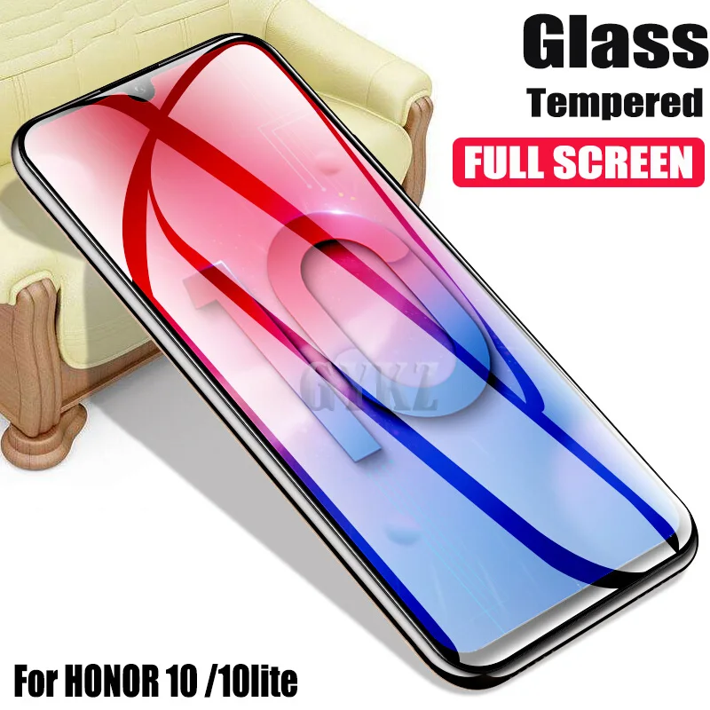 Full Screen Covered Tempered Glass For HUAWEI Honor 10 lite Anti Blu ray Protective Glass For