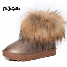 Новинка года; женские зимние ботинки с искусственным мехом; Теплые повседневные удобные зимние ботильоны; женские ботинки на плоской подошве для девушек; цвет черный, коричневый, красный