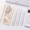 1 Pcs Transparent Simple Style Plastic Ruler Escolar Student Office Learn Stationery Drawing School Supplies ► Photo 2/6