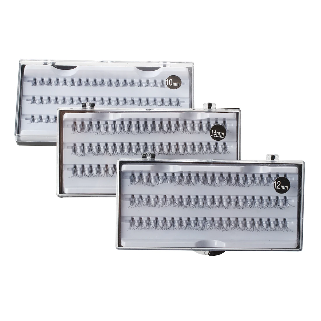 

YOST- 3 Box 180 x 10 mm/ 12 mm/ 14 mm Artificial False Eyelashes Clump Lashes
