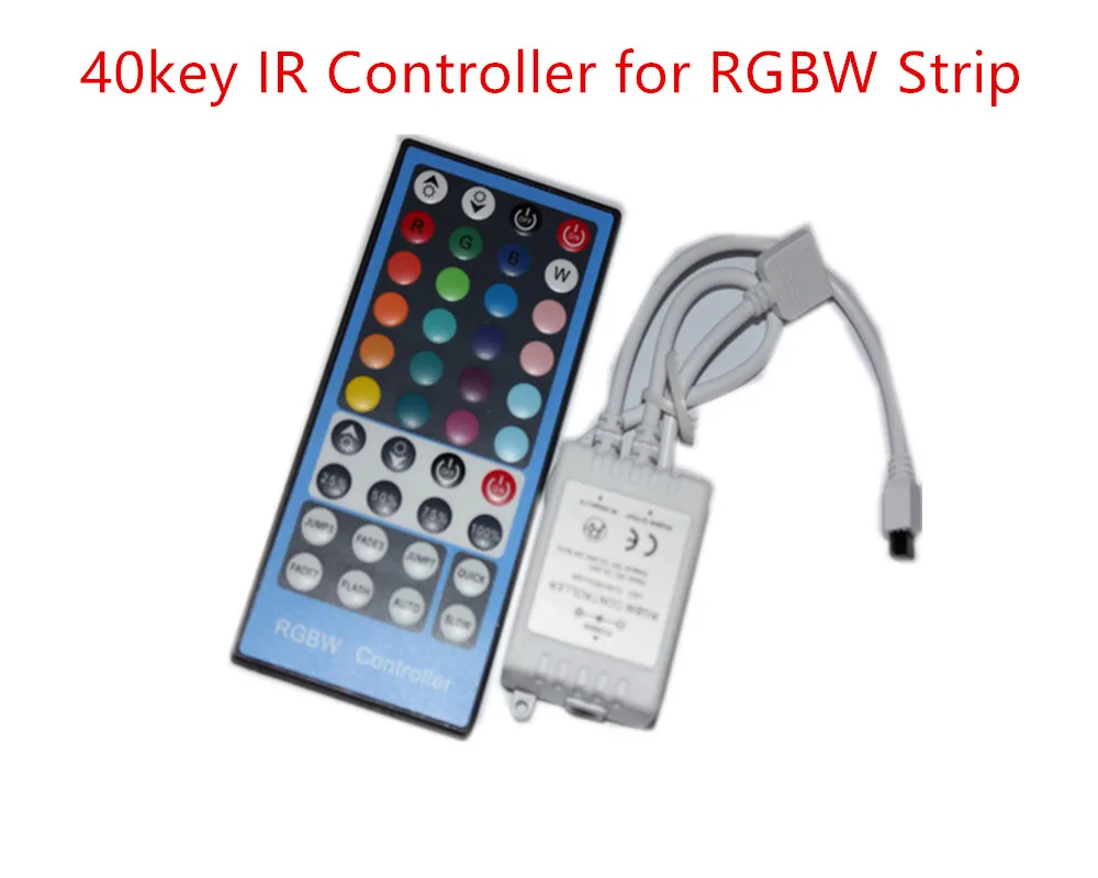 ИК-пульт дистанционного управления RF диммер RGB/RGBW/11/12/24/44/40 ключ для 5050 5630 2835 3528 3014 Светодиодные полосы - Испускаемый цвет: 40KEY IR