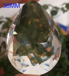 50 шт./лот 38 мм хрустальная люстра кулон K9 Хрустальная люстра часть украшения Crystal Prism Бесплатная доставка