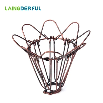 

Fashion Vintage Wire Lamp Cage DIY Lampshade Industrial Lamp Guard Cage Lamp Shade Guard Classic Black octopus lamp Cover