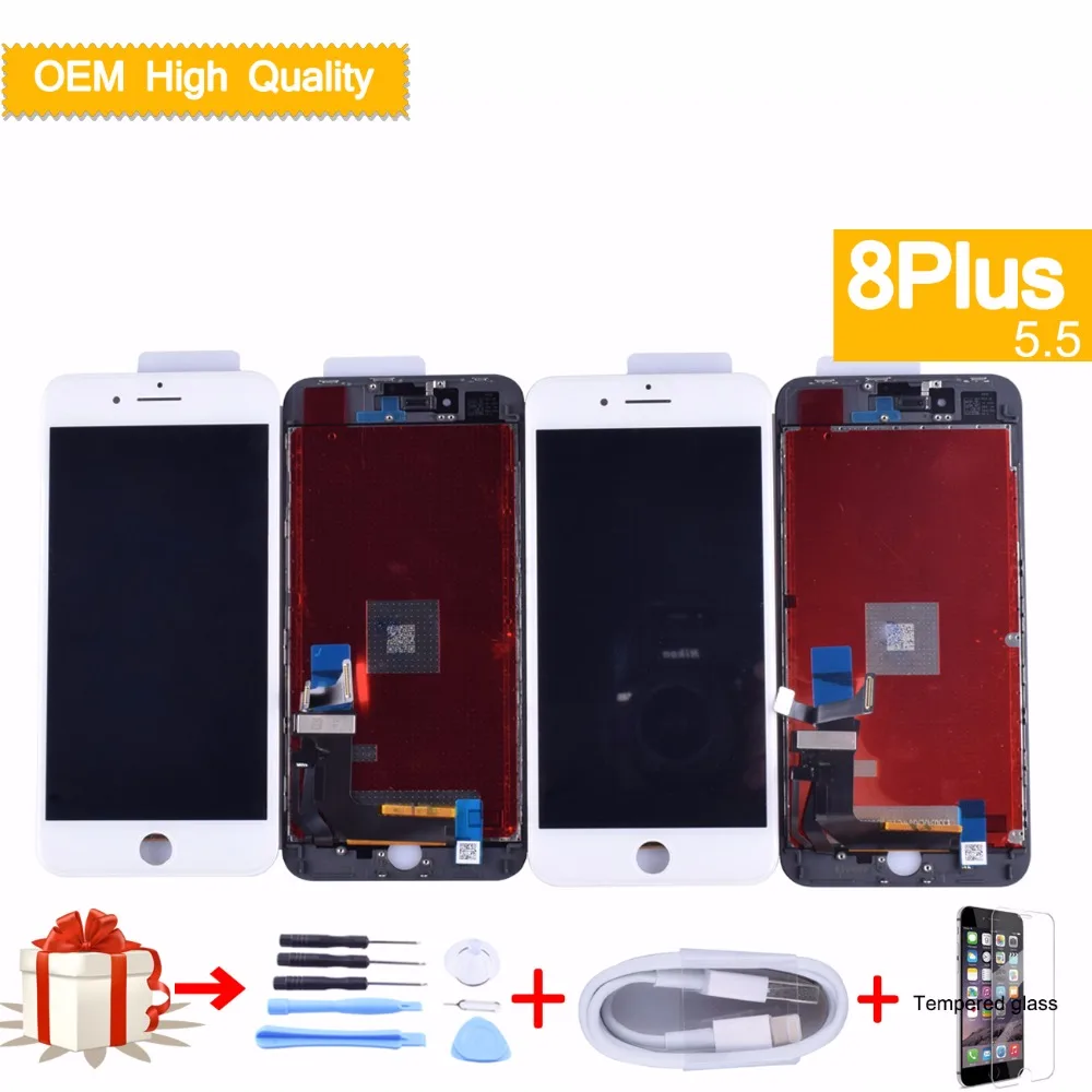 ЖК-дисплей для Apple iphone 8 Plus A1864 A1897 A1898 сенсорный экран в сборе Iphone сменная Сенсорная