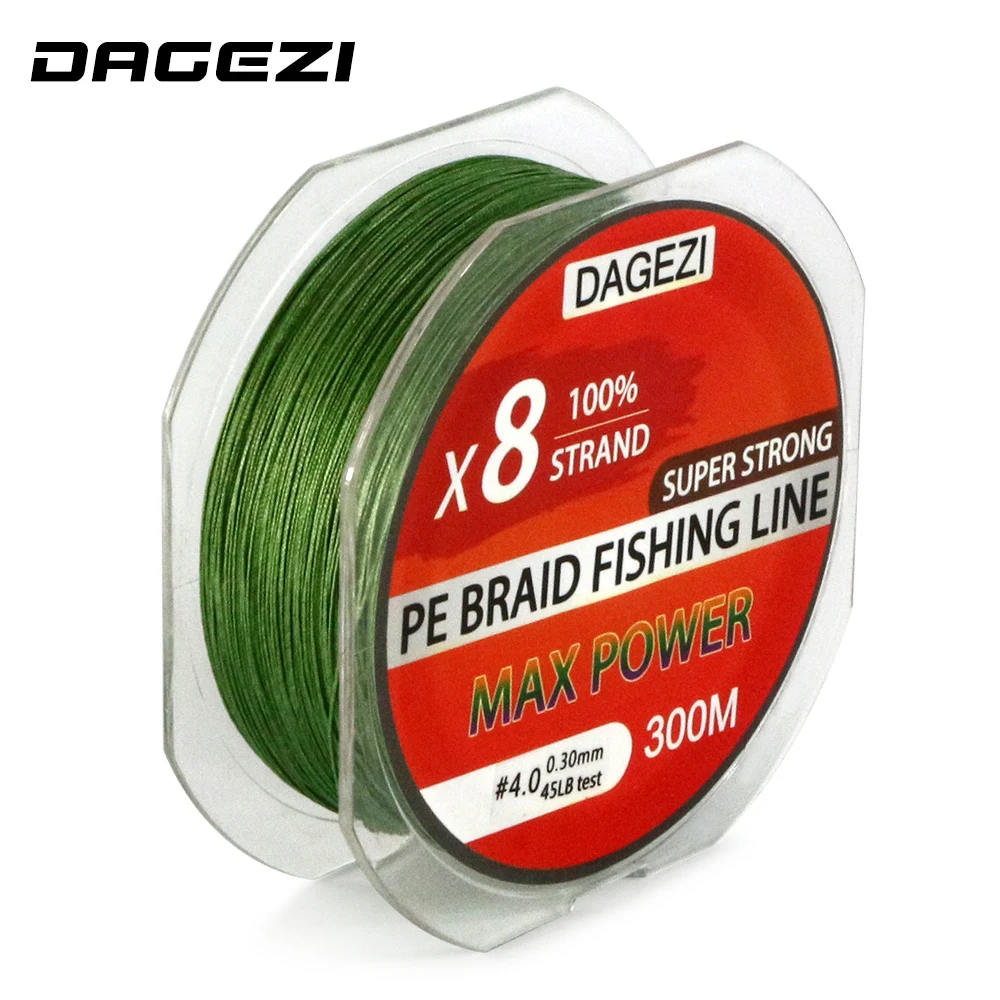 Леска рыболовная плетеная 8 нитей 300 м/100% ярдов 10 80 фунтов|8 strands|braided fishing linebrand line |