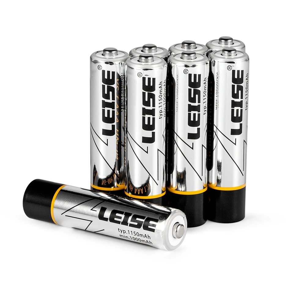 Leise 8 шт 1,2 v NIMH 3A 1150mah AAA Батарея перезаряжаемые батареи Ni-MH батареи перезаряжаемые для дистанционного управления игрушки камеры